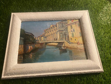 tableau de Vincent Spinazzola le Miroir aux oiseaux à Martigues (ma réf: 104 § §