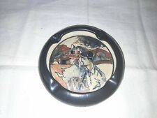 CENDRIER en GRÈS DE CIBOURE. Signé R.Lecorrone. Basque