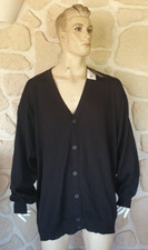 Gilet noir avec laine marque