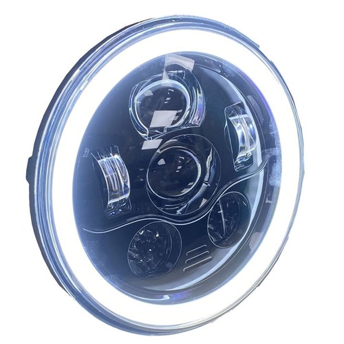 Xenled phare moto led rond - moto, 7"