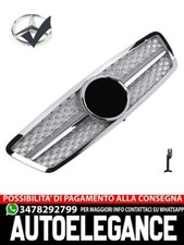 GRILLE AVANT SPORT AMG LOOK ARGENT CHROME POUR MERCEDES W203 CLASSE C