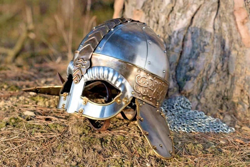 Casque viking acier - en, ancien