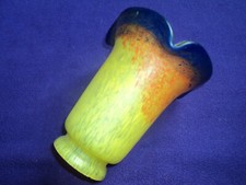 ANCIENNE TULIPE  PATE DE VERRE  MULLER ERA DAUM ART DECO/NOUVEAU LAMPE LUSTRE