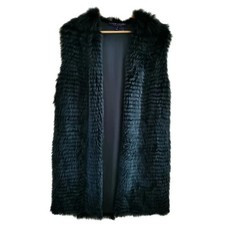 RALPH LAUREN Veste sans manches laine d'agneau shetland Bleu Taille M / 38 fr