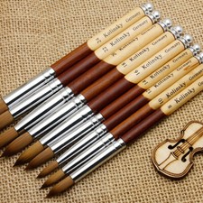 Kolinsky Acrylique Nail Art Brosse Manucure Poudre Manche En Bois Outils D' /