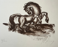 FRANZ PRIKING Cheval LITHOGRAPHIE 31/100