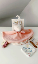 Doudou plat rond - plat, souris