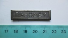 FRANCE  barrette DAHOMEY  pour médaille coloniale
