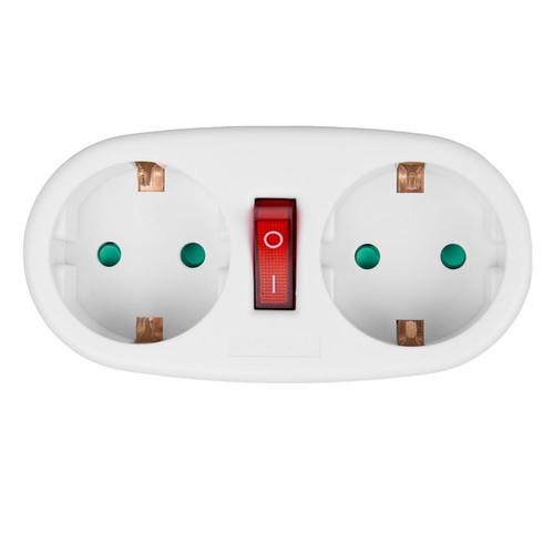 Prise maclean mce338 x2 - maclean,