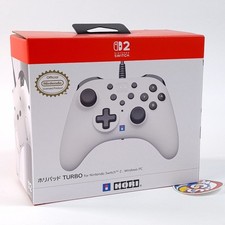 Controller HORIPAD Turbo for Nintendo Switch 1 & 2 & PC (White) Japan New