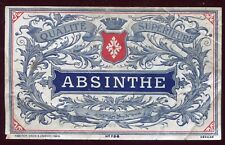 étiquette Absinthe spécimen