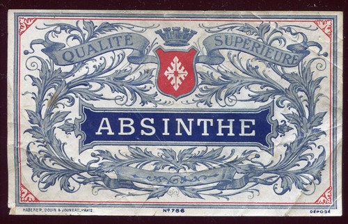 étiquette absinthe spécimen - étiquette,