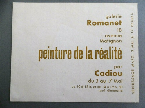 Cadiou henri carton galerie - cadiou,