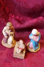 santon Devineau Marie Joseph 5,5cm t2 Jesus cire 3cm creche Noel