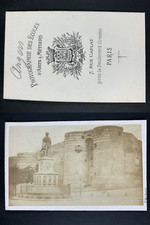 P. Mugnier, France, Angers, Vue. Vintage cdv albumen print, CDV, tirage albumi
