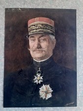français ww2 portrait général D'urbal l'illustration affiche Képi  ww1