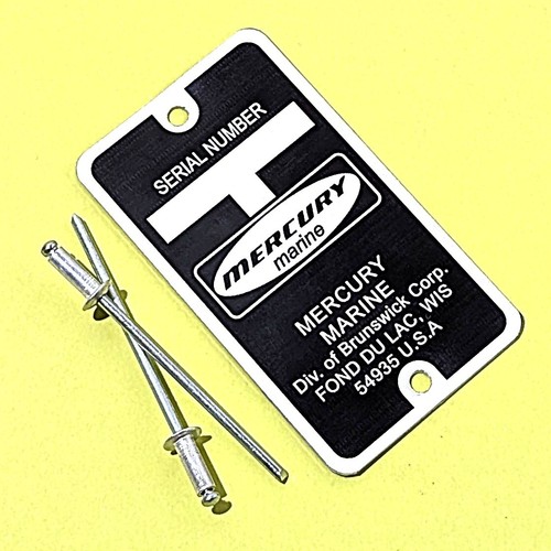 Plaque constructeur mercury - constructeur,