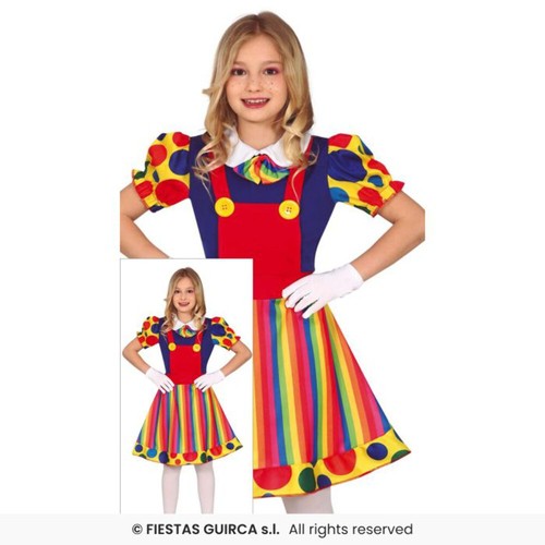 Robe costume clown fille - clown,