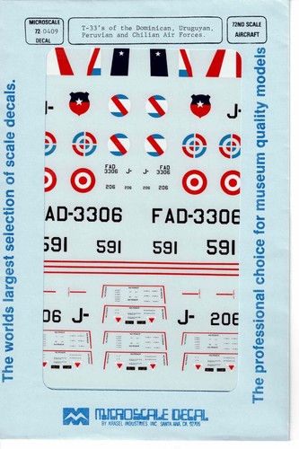 Microscale decals 72 409 - decals, 72-409