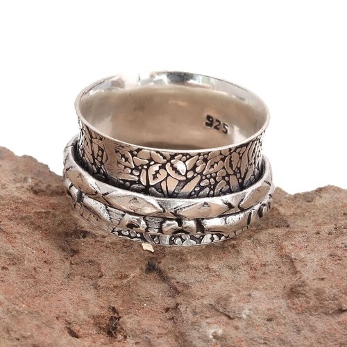 Bague toupie argent - argent, pour