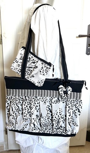 Sac tissu zippé trousse - tissu,