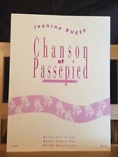 Jeanine Rueff Chanson passe-pied saxophone alto piano partition éditions Leduc