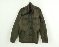 Wellensteyn Retro Hommes XL Veste Coupe-Vent Manteau Brun Champ Pull Moto Motard