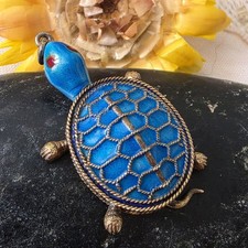 Pendentif tortue vermeil et