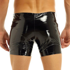 Hommes Brillant Simili Cuir