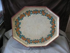 Grand plateau en émaux de Longwy – Art Déco – signé MP Chevalier – 1930