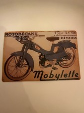 Plaque décoration mobylette - décoration,