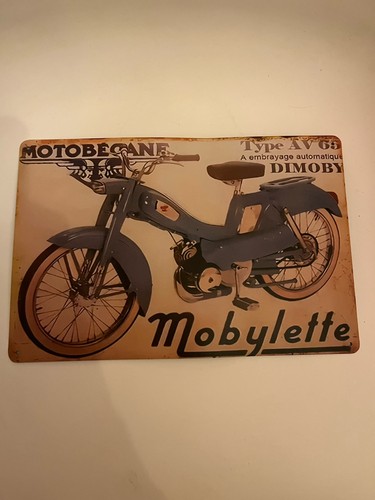 Plaque décoration mobylette - plaque,