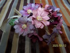 Ancien bouquet de fleurs en tissu pour création chapeaux, autre..N°504