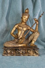 Sculpture en bronze Sarasvati