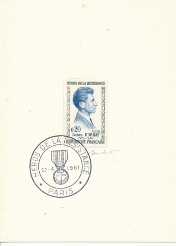 France 1961 résistant - 1961, n°