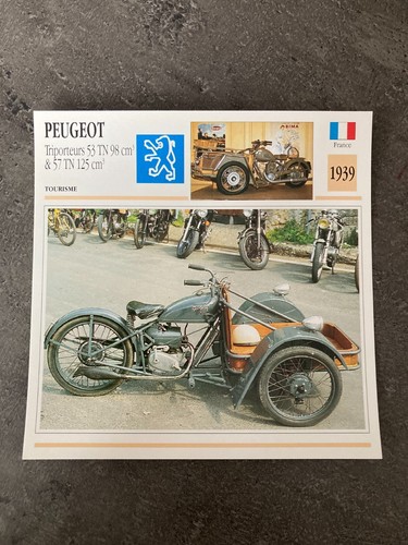 Carte fiche moto collection - carte,