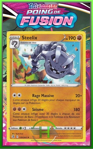 Steelix eb08 poing de fusion - eb08:poing,