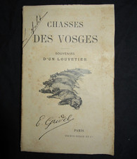 LIVRE 1891 CHASSE DES VOSGES