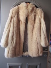 Veste 3/4 fourrure renard véritable