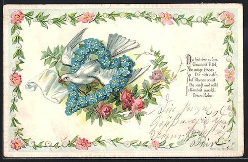 Carte postale relief - carte,