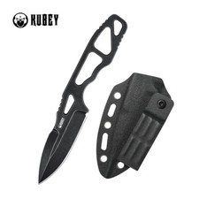 Couteau Kubey 7.62 TAG Lame Spear Point Acier AUS-10 Blk Étui Kydex KUB282B