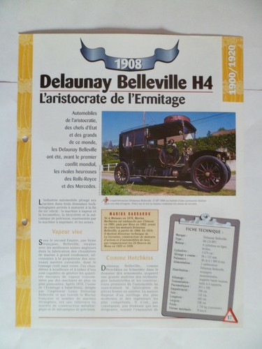 Carte fiche auto - fiche, delaunay