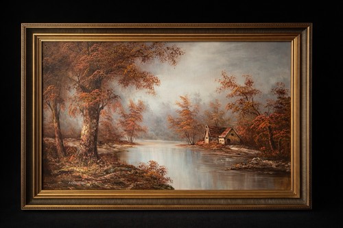 Grand tableau huile sur toile - sur,
