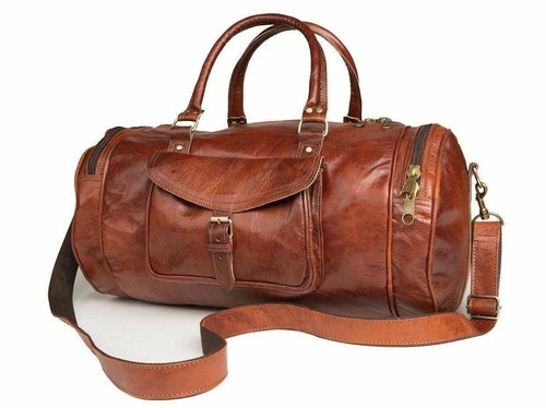 Sac cuir chèvre voyage gym - sac,