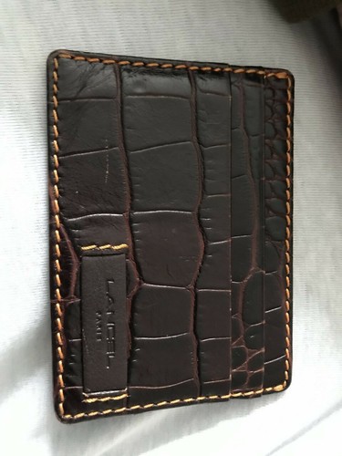 Porte carte lancel cuir - lancel,