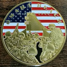 Médaille Utah / Omaha Beach  D-DAY débarquement 6 juin 1944 Normandie - Ø41mm