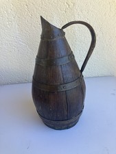 Pichet Vin Bois Cuivre Antique