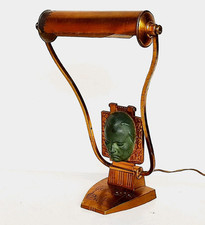 MAGNIFIQUE ANCIENNE LAMPE DE PIANO BUREAU BEETHOVEN ART DECO