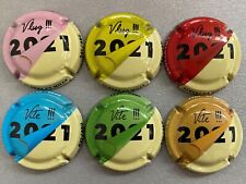 Série de 6 Capsules de champagne Albert De MILLY numérotées 480