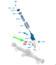 Écrou d'amortisseur arrière